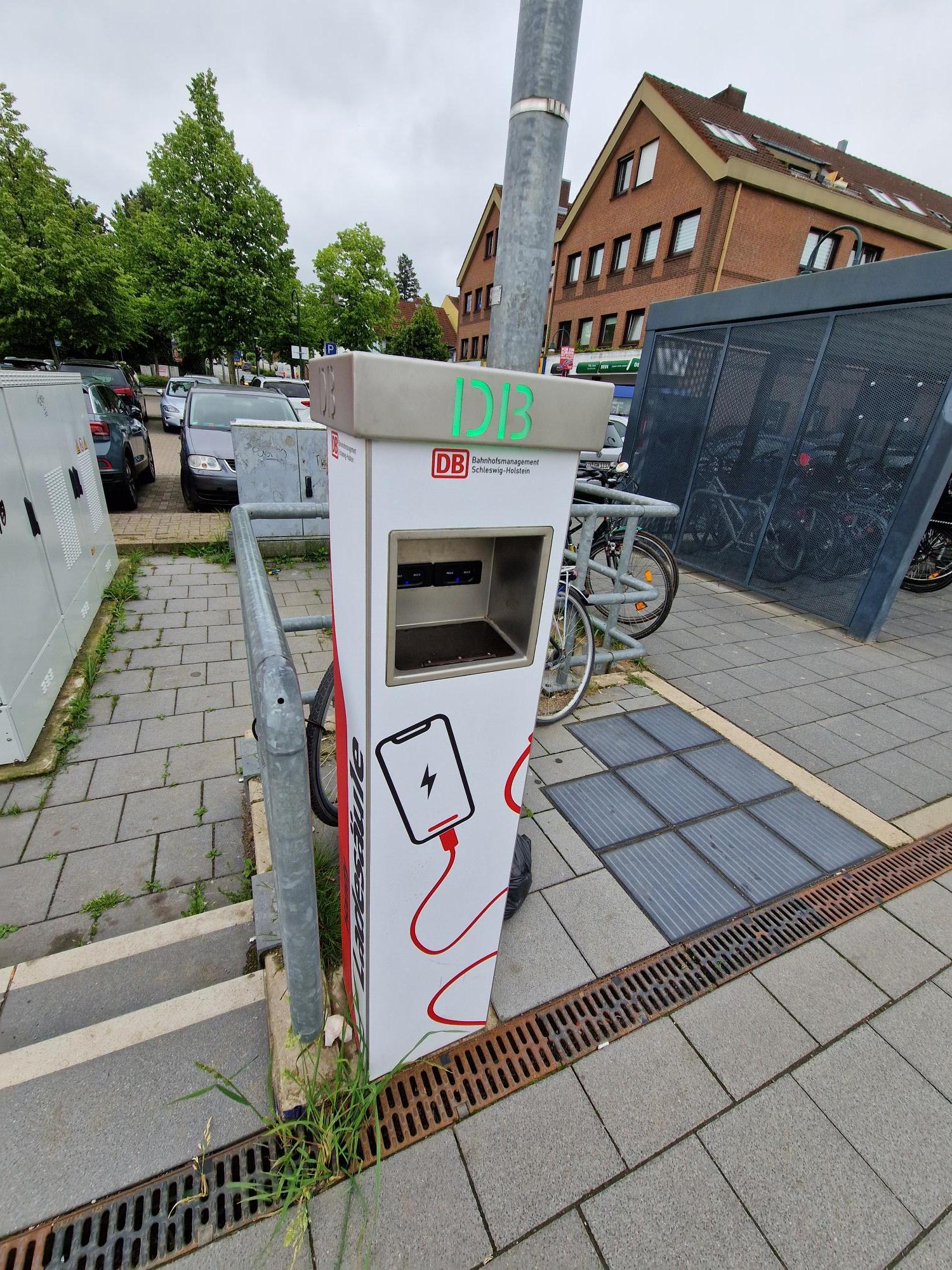 Ladesäule für Smartphones (Prototyp).