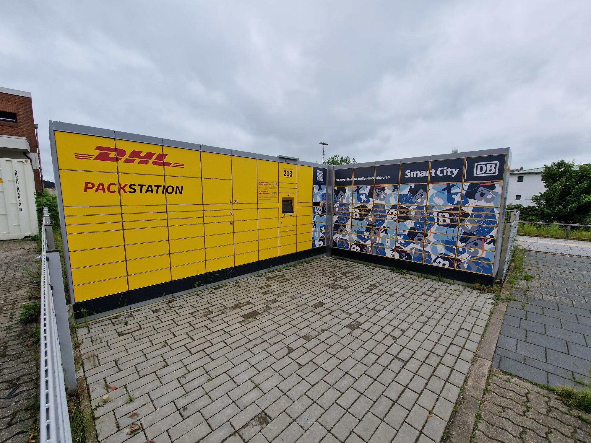 DHL-Packstation und Box – Die Abholstation.