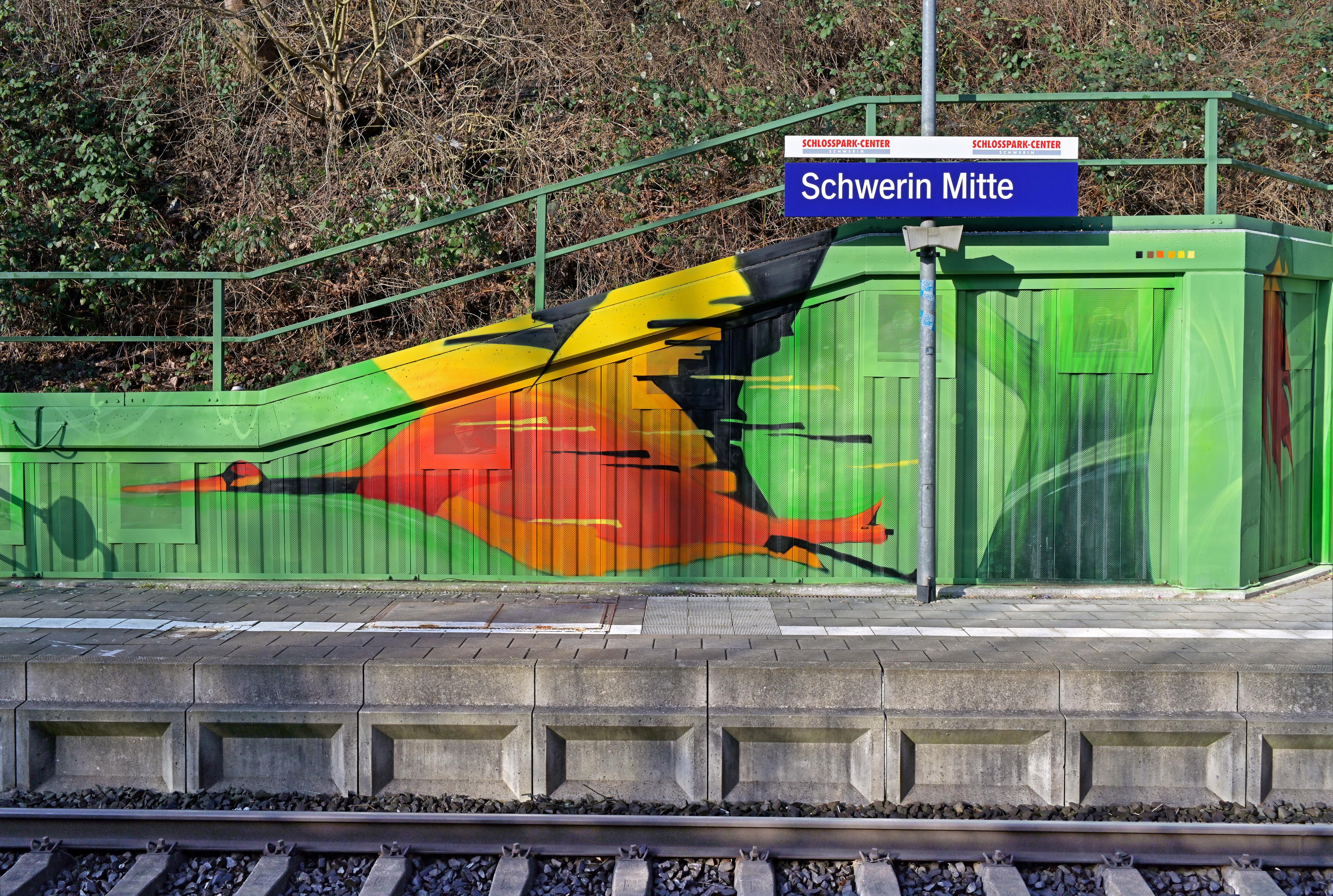 Der Bahnhof Schwerin Mitte nach der Aufwertung.