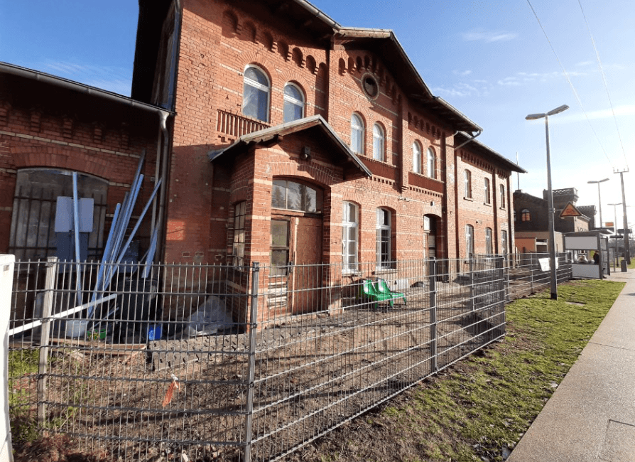 Der Bahnhof Halbe vor der Aufwertung.